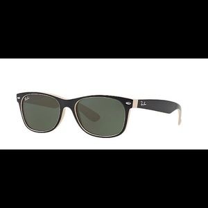 Black and Beige Rayban Wayfarer